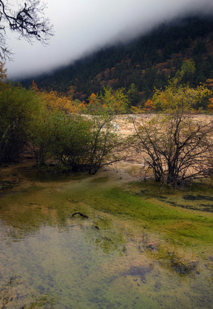 Huanglong, Sichuan sceneryのeditorial素材