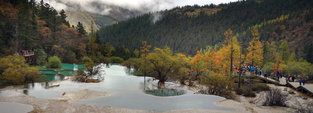 Huanglong, Sichuan sceneryのeditorial素材