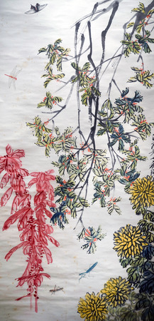 Flower paintingのeditorial素材