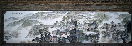 View of a painting on the wallのeditorial素材