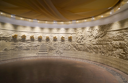 Exhibition hall of the Silk Roadのeditorial素材