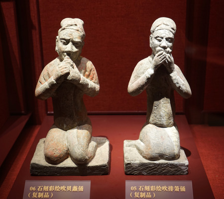 Painted terracotta figuresのeditorial素材