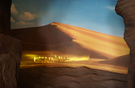 silk road caravan at museumのeditorial素材