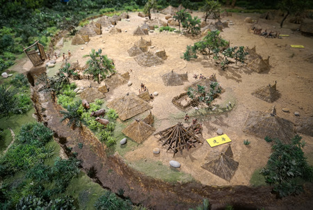 Primitive tribe at Gansu museum