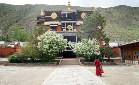 Landscape view of a Temples in Gannanのeditorial素材