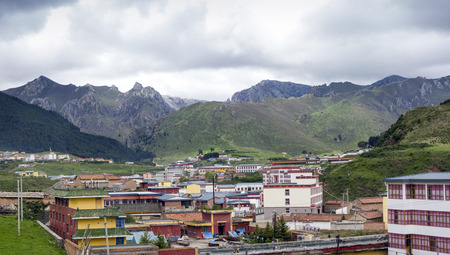 The scenery of Lang Temple