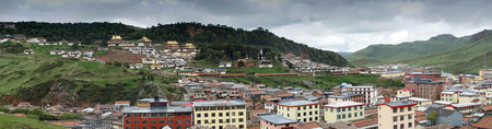 Panorama of the temple of Lang Muのeditorial素材