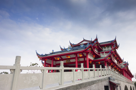 Landscape view of an architectural structure bridgeのeditorial素材