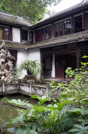 Landscape view of Yi Garden museumのeditorial素材