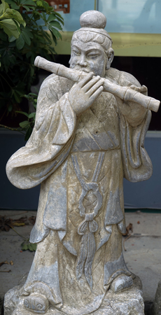 Han Xiang sculpture close up viewのeditorial素材