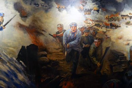 The battle of Zunyi at jianchuan museumのeditorial素材