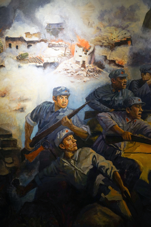 The battle of Zunyi at jianchuan museumのeditorial素材