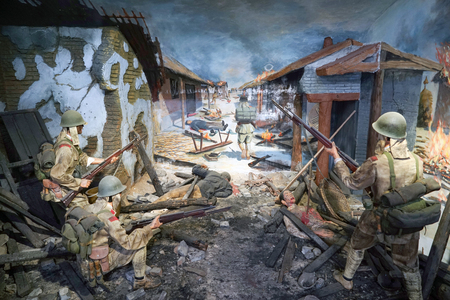 The Japanese army mopped up at jianchuan museumのeditorial素材