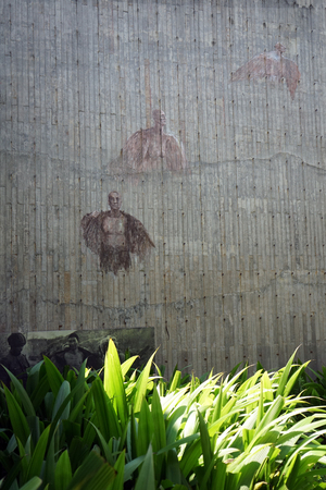 Falcon warrior wall at jianchuan museumのeditorial素材