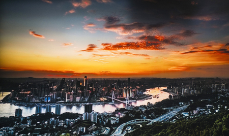Chongqing City Scenery landscape viewの写真素材