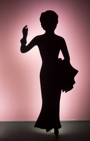 Female cheongsam at ningbo museumのeditorial素材