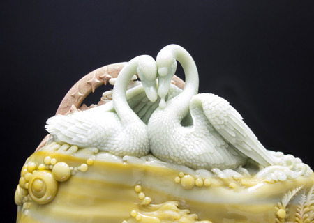 goose carving statueのeditorial素材