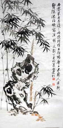 Chinese ink paintingのeditorial素材