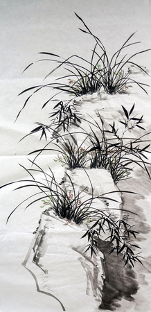 Ink paintingのeditorial素材