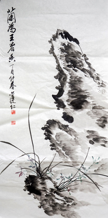 Ink paintingのeditorial素材