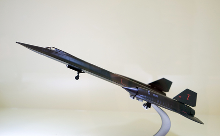 Modern fighter at exhibition hall