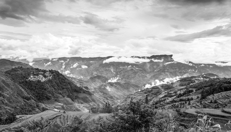 Yuanyang Terrace sceneryの写真素材