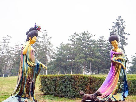 The palace maid of the Tang Dynastyのeditorial素材