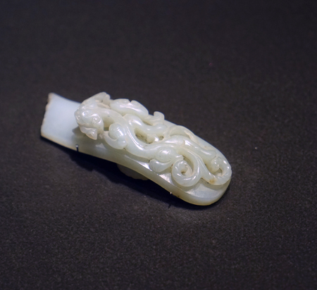 Ancient jade carvingのeditorial素材