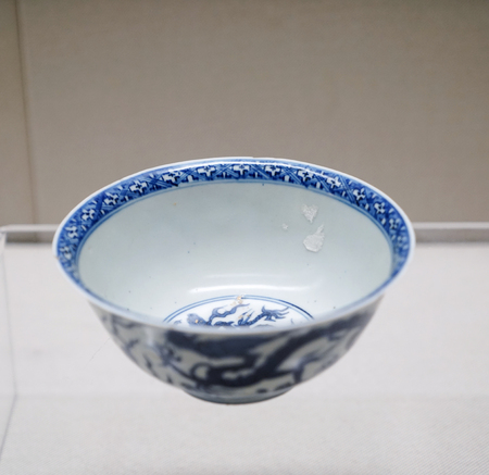 Blue and white porcelain bowlのeditorial素材