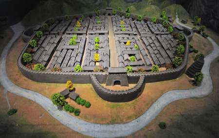 Ancient city model of Nantouのeditorial素材