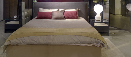 Bed room interiorのeditorial素材