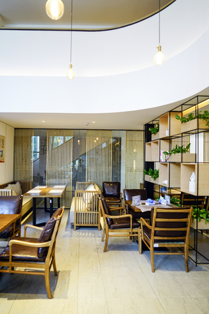 school cafeteriaのeditorial素材