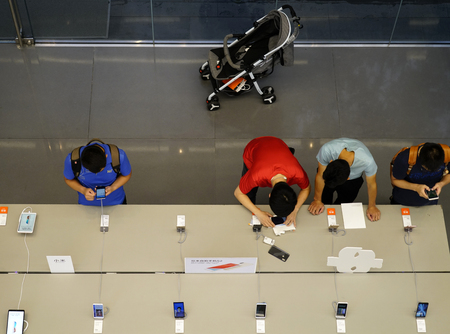 Mobile phone shopのeditorial素材