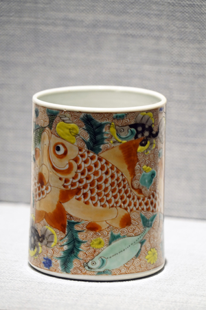 Painted pen holderのeditorial素材