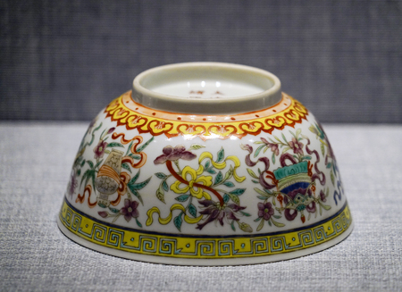 Painted porcelain bowlのeditorial素材