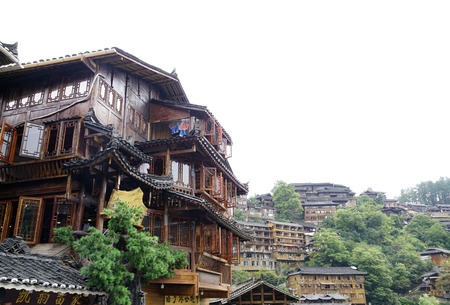 Miaozhai Wooden Buildingのeditorial素材