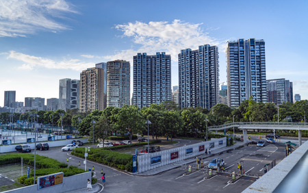 Shenzhen Bay sceneryのeditorial素材