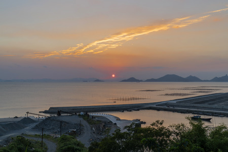 Beach sunsetの写真素材