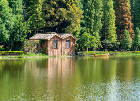 Wooden houseのeditorial素材