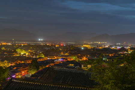 Lijiang Ancient City Night Sceneの写真素材