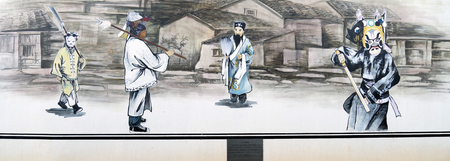 culture wall paintingのeditorial素材