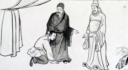 Traditional Chinese ink paintingのeditorial素材