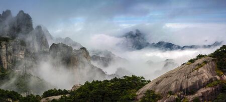 Clouds over Huangshanの写真素材