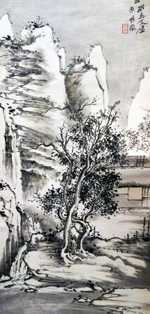 landscape paintingのeditorial素材