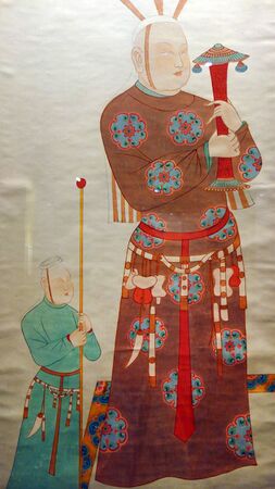 Zhang Daqianlin Dunhuang Muralのeditorial素材