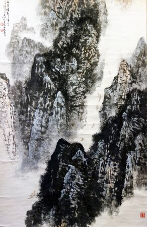 landscape paintingのeditorial素材