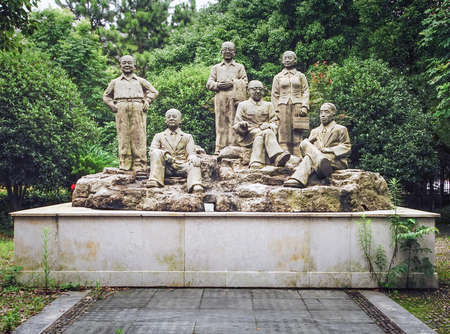 Statue in Ningbo Polytechnicのeditorial素材