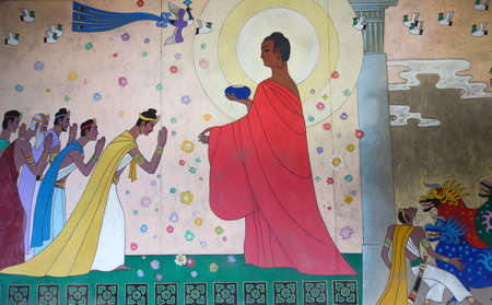 Buddha story muralのeditorial素材