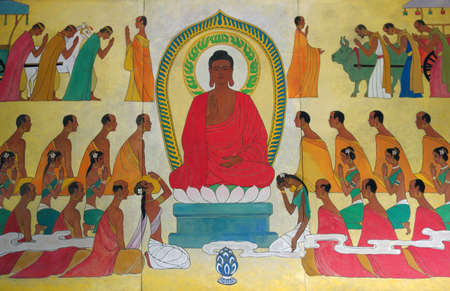 Buddha story muralのeditorial素材