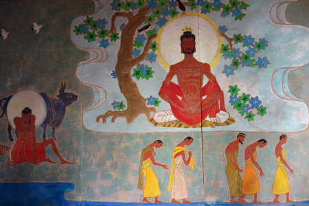 Buddha story muralのeditorial素材